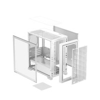 C3 D310 Mini Gamer PC Case New ATX Computer Desktop Gaming Case Micro ATX Motherboard Support Aluminum Glass Side Elegant Tower