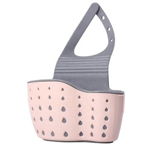 Multifunction Sink Shelf Soap Sponge Drain Rack Silicone Storage Basket Bag Faucet Holder Adjustable Bathroom Kitchen Accessory