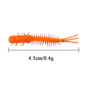 T-Bait Weihai Vente en gros Leurres souples artificiels de 4,5 cm pour la pêche à la perche, au marlin, au tilapia et en rivières, en plastique souple - Product Image 3