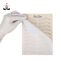 Peau de pratique de tatouage en silicone double face naturelle fausse peau peau de microblading des sourcils pour l'entraînement permanent au maquillage