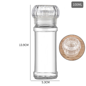 Grossiste 100ml <span class=keywords><strong>Moulin</strong></span> à sel et à poivre manuel <span class=keywords><strong>Moulin</strong></span> à sel et à poivre Salière et poivrière Bouteille <span class=keywords><strong>de</strong></span> broyage <span class=keywords><strong>de</strong></span> condiments - Product Image 2