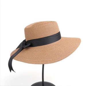 Sombrero de Paja para Mujer, Ala Ancha, Protección Solar, Cinta de Paja Natural, Sombrero de Verano para Adultos, para Actividades al Aire Libre - Product Image 4