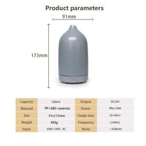 WMK pelembab udara, penyebar Aroma keramik elektrik 100ml Remote kontrol pintar kabut minyak dingin untuk rumah - Product Image 2