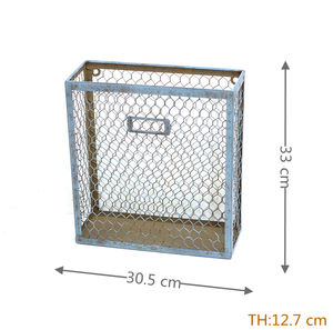 MR Metal <strong>Wall</strong> File <strong>Holder</strong> Home Office Desk Organizer <strong>Wall</strong> Mounted Wide Chicken <strong>Wire</strong> Multifunction Mail and Magazine <strong>Holder</strong> - Product Image 4