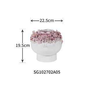 Vasi in ceramica fatti a mano mobili per la casa stile moderno decorazione per soggiorno vasi grandi in ceramica da pavimento a pavimento - Product Image 5