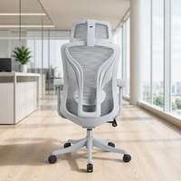 Fauteuil de bureau pivotant moderne pour cadres, avec support lombaire réglable, chaise ergonomique en maille pour bureau à domicile - Vente en gros