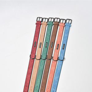 Collar de Perro de Cuero PU de Lujo, Personalizable con Nombre, Collares de Color Sólido para Perro, Herrajes Mate, Collares de Cuero para Perro de Boutique a Bajo Precio - Product Image 4