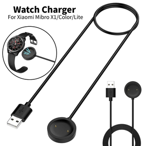 แท่นชาร์จแบบพกพา 1 เมตร สายชาร์จ USB ทองแดงแท้ หุ้มด้วย PVC สำหรับนาฬิกาอัจฉริยะ <span class=keywords><strong>Xiaomi</strong></span> <span class=keywords><strong>Mibro</strong></span> X1 <span class=keywords><strong>Color</strong></span> Lite อุปกรณ์เสริมแท่นชาร์จ - Product Image 2