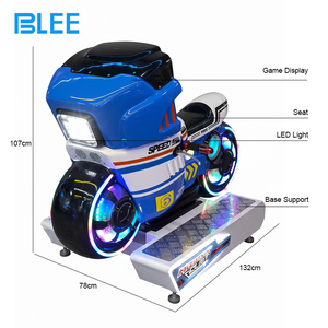 Blee Kiddie Rides xe máy lái xe các nhà sản xuất đồng tiền hoạt động xe máy mô phỏng trò chơi Arcade máy cho công viên giải trí - Product Image 6