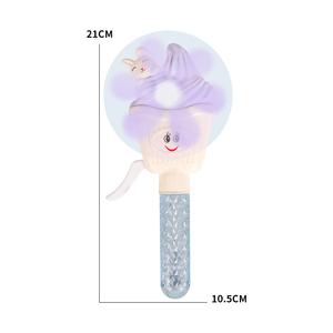 Chất Lượng Cao Nhựa Bong Bóng <span class=keywords><strong>Fan</strong></span> Thổi Bong Bóng Mát Đồ Chơi Trẻ Em Cho 2-4 Năm Tuổi Kem - Product Image 3