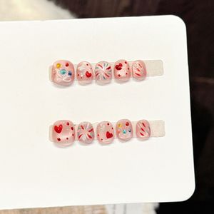 <span class=keywords><strong>Uñas</strong></span> Postizas <span class=keywords><strong>Cuadradas</strong></span> de Cobertura Completa con Logotipo Personalizado, Hechas a Mano, 10 Piezas, para Niños, Material ABS de Alta Calidad con Pegamento, <span class=keywords><strong>Diseño</strong></span> de Salón - Product Image 6