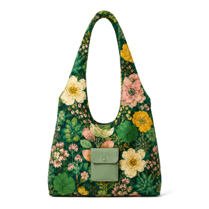 Bolsa de Lona con Estampado Floral Vibrante 2026, Ecológica, Ligera, de un Solo Hombro, MOQ Bajo, Personalización de Marca - Product Image 2