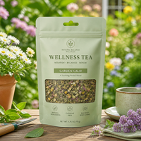 Sachet Doypack Personnalisé Mat Imprimé pour Thé à la Menthe Bio, Refermable, Qualité Alimentaire, pour Emballage de Thé en Vrac