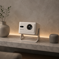 Projecteur portable JUNUO HY320max économique, résolution native 1080P, 400 ANSI, Wi-Fi double bande, Bluetooth, haut-parleur intégré