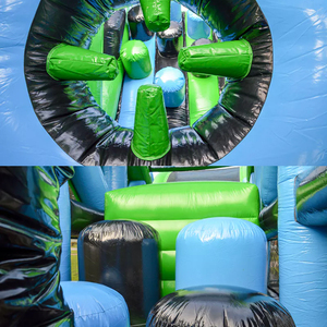 Grande Castello Gonfiabile con Pista a Ostacoli Rotante e Parete d'Arrampicata - Product Image 6