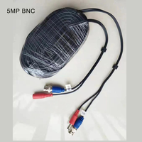 2MP 5MP 18M 20M DVR Accessoires de surveillance Câble vidéo Connecteur d'alimentation CC CCTV Extension de caméra analogique Câble coaxial BNC
