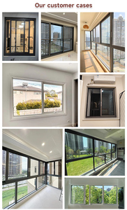Prix de gros Fenêtre coulissante Fenêtres coulissantes en aluminium à double vitrage Isolation thermique Style moderne - Product Image 6