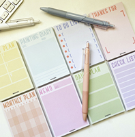 Lot de notes autocollantes esthétiques Kawaii en gros pour l'école, les enfants, les étudiants, cadeau de papeterie, logo personnalisé, directement de l'usine