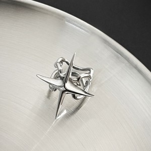 VAF WOW Kreuzförmiger, stacheliger Stern aus Edelstahl, überdimensioniertes Stern-Design aus Edelstahl in <span class=keywords><strong>Kreuz</strong></span>- und Dornenoptik - Product Image 3