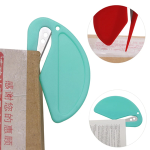 Mini abrecartas de plástico Abridor de sobres Cortador de papeles de seguridad - Product Image 4