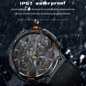 นาฬิกาสมาร์ทวอทช์ HT17 สำหรับกิจกรรมกลางแจ้ง หน้าจอ IPS รับสายได้ ตรวจจับการนอนหลับ ไฟฉายส่องสว่าง มาตรฐานกันน้ำ IP67 รองรับ Android และ IOS วัดค่าความอิ่มตัวของออกซิเจนในเลือด ตรวจวัดอัตราการเต้นของหัวใจ - Product Image 4