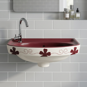 Glossy White Solid Surface Wall Hung Wash Basin One Piece Bathroom Sink for Villa Mall Commercial Projects Wholesale - Product Image 5
