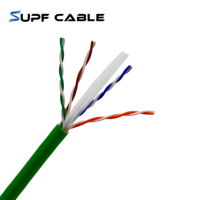 Kabel Jaringan CAT6 UTP Harga Pabrik Tembaga Padat Isolasi HDPE Jaket PVC LSZH 305m untuk Kabel Ethernet LAN Rumah Kantor