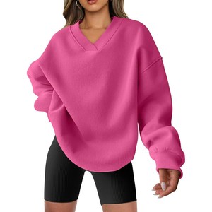 Felpa oversize produttore di felpe da <span class=keywords><strong>donna</strong></span> di alta qualità felpa in cotone biologico <span class=keywords><strong>sostenibile</strong></span> traspirante - Product Image 2