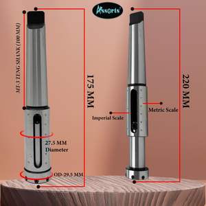 ชุดเครื่องมือจับยึดแบบเมตริก 3MT ผลิตจากเหล็กอัลลอยด์หลากหลายชนิด สำหรับงานเกลียว ต๊าป เจาะ รีม และงานกลึง - Product Image 2