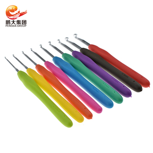 Hebei pendgda 9pcs tpr mango de plata jumbo <span class=keywords><strong>tulip</strong></span> <span class=keywords><strong>etimo</strong></span> de acero inoxidable gancho de ganchillo conjunto - Product Image 3