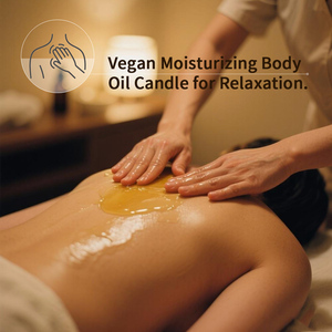 Bougie de massage de spa <span class=keywords><strong>professionnelle</strong></span>, nouveau design, aromathérapie, <span class=keywords><strong>cire</strong></span> de soja avec personnalisation pour les massages thérapeutiques - Product Image 1
