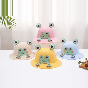 Sombrero de Pescador para Bebé, Estilo Delgado para Primavera y Otoño, para Niña, 100% Algodón, Estampado Animal, Protección <span class=keywords><strong>Solar</strong></span> - Product Image 3