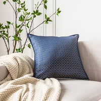Housse de coussin décorative pour salon, design d'usine, 45x45cm, jacquard métallique, housse de coussin de luxe