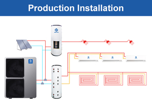 Système de chauffage par pompe à chaleur photovoltaïque EVI à source d'air R290 High Cop Erp A++ 8kw 16kw 19kW - Product Image 5