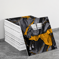 Autocollant mural en PVC imperméable de style moderne 30*60cm, effet marbre brillant, vinyle mousse 3D, décoration intérieure, papier peint autocollant à peler et coller