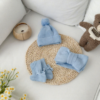 Conjunto de Gorro y Calcetines de Invierno para Recién Nacidos Unisex, Estilo 2026, 100% Algodón, Perfecto como Regalo de Nacimiento