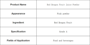 Poudre de jus de <span class=keywords><strong>fruit</strong></span> du dragon rouge personnalisable, poudre naturelle de <span class=keywords><strong>pitaya</strong></span> 80-200 Mesh pour latte <span class=keywords><strong>rose</strong></span> et ingrédients en vrac pour smoothies - Product Image 2