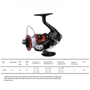 Moulinet de pêche spinning léger pour eau douce 500-4000 4BB avec interrupteur anti-retour, pour leurres, gaucher, en métal - Product Image 6