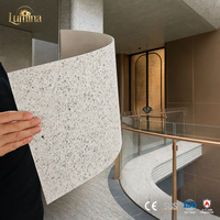 Panneau mural extérieur en pierre flexible 3 mm, revêtement en pierre souple MCM, classe A2, ignifuge, imperméable, revêtement en pierre pour l'intérieur et l'extérieur
