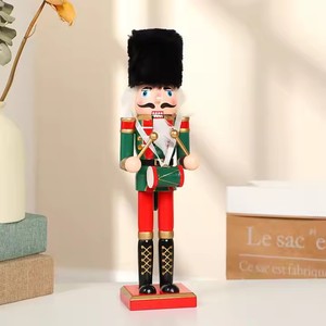 Ornement de Noël YUYANG, jouets de Noël, casse-noisette en bois grandeur nature, soldat casse-noisette pour décorations de Noël - Product Image 5