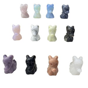 Rosa cristal fantasma perro blanco cristal Natural piedra Mineral espécimen grabado técnica para decoración del hogar ornamento artesanía joyería - Product Image 2