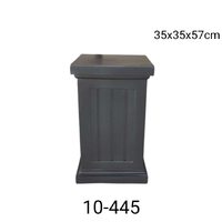 Vase géant sur pied en forme de trompette blanche, Pot de fleur pour la maison et le jardin