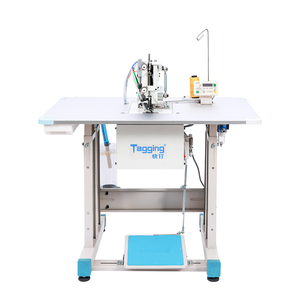 Hilo de Algodón Neumático Eléctrico TM43 para Máquina de Tejer de 4 Hilos y 3 Agujas para Etiquetado de Calcetines con Embalaje de Madera - Product Image 1