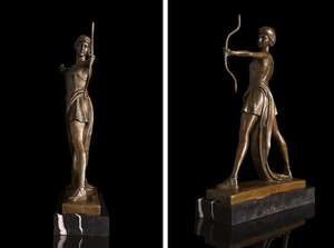 Estatua de bronce para niña <span class=keywords><strong>bailarina</strong></span> de DS-003B, escultura de estatua moderna de oro y bronce, figuritas de bronce de reproducción <span class=keywords><strong>famosa</strong></span> para coleccionable - Product Image 3