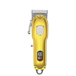Zogifts SOKANY Golden Hair Trimmer Cutter Machine Pantalla LED Inalámbrico Hombres Corte de pelo profesional inalámbrico