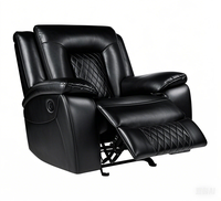 Canapé d'angle en cuir très vendu, ensemble de canapés pour salon, meubles de luxe, confort relaxant, fauteuil inclinable, fauteuil inclinable