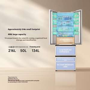 Refrigerador Inteligente Xiao Mi Mijia de 400L BCD-400WFMBI, Estilo Francés, Cuatro Puertas, Ultrafino, Sin Escarcha, para Uso Doméstico - Product Image 6