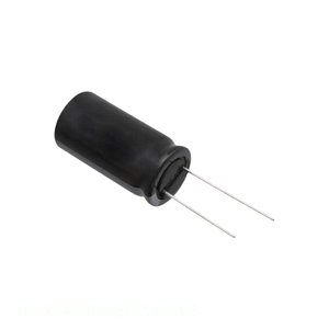 Condensador de Canal de Fabricante 16YXF4700MEFC16X31.5 CAP ALUM 4700UF 20% 16V RADIAL de Orificio Pasante 4700 uF - Product Image 1