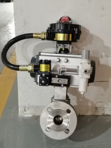 Chống Cháy Nổ Ba Mảnh Thép Không Gỉ Khí Nén Bóng Van Mặt Bích Biến Đường Kính Xả Chính Xác Đúc OEM - Product Image 2