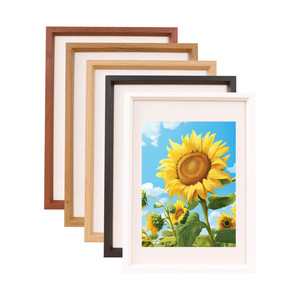 R-<strong>Frame</strong> A3 <strong>A4</strong> Wood <strong>Frames</strong> <strong>With</strong> Plexiglass Wall <strong>Mount</strong> Poster Display MDF Wooden Picture <strong>Frame</strong> - Product Image 1